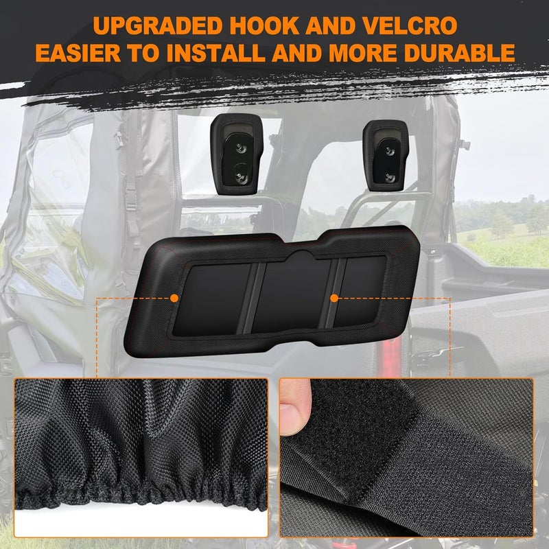 BORDAN UTV Waterproof Seat Cover for Pioneer 700/700-4 2014-2025, Heavy Duty 1680D Pioneer Seat Covers for UTV Full Protection Outdoor (4 PCS) - Image 4